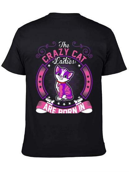 Camiseta Negra Crazy Cat Ladies