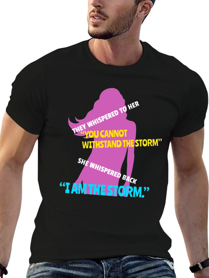 Camiseta con Diseño Inspirador Soy la Tormenta