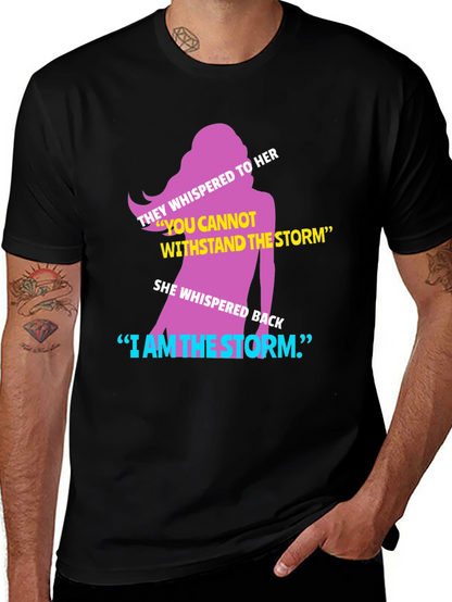 Camiseta con Diseño Inspirador Soy la Tormenta