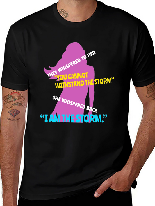 Camiseta con Diseño Inspirador Soy la Tormenta