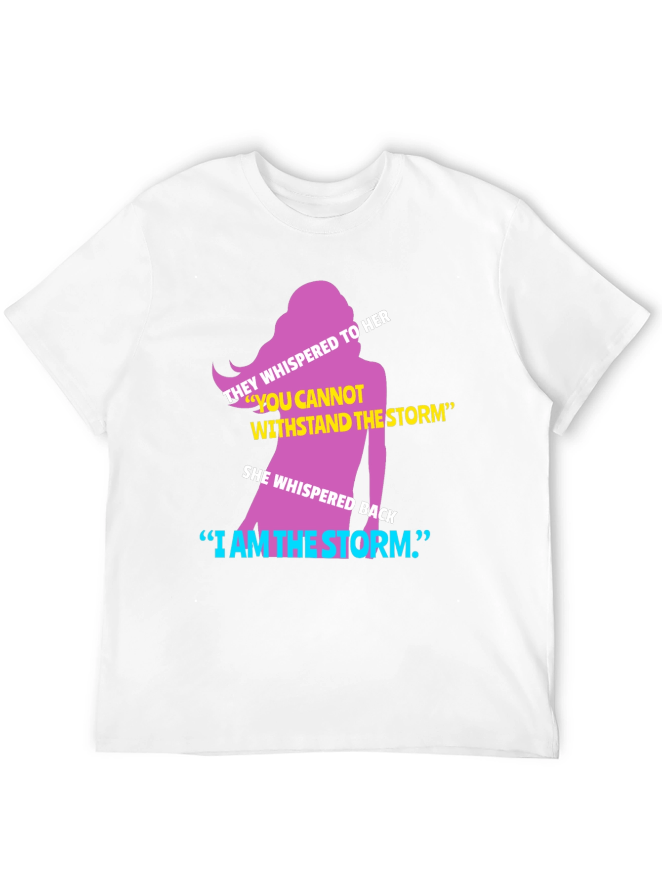 Camiseta con Diseño Inspirador Soy la Tormenta