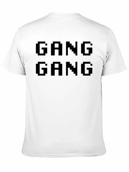 Camiseta Negra Gang Gang Estilo Pixel Art