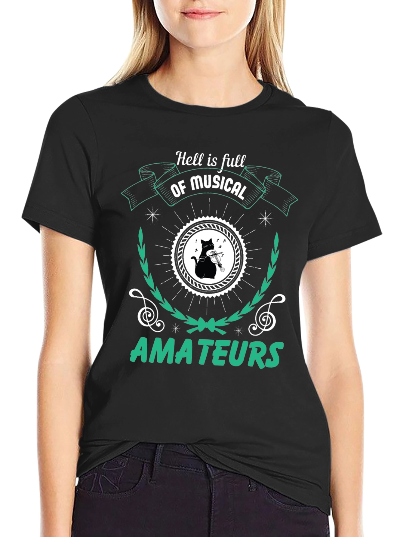 Camiseta Negra Hell is Full of Musical Amateurs