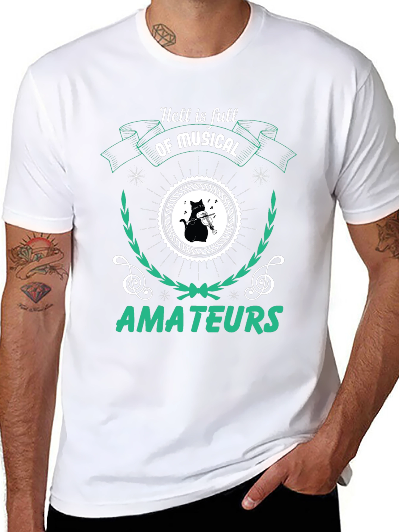 Camiseta Negra Hell is Full of Musical Amateurs