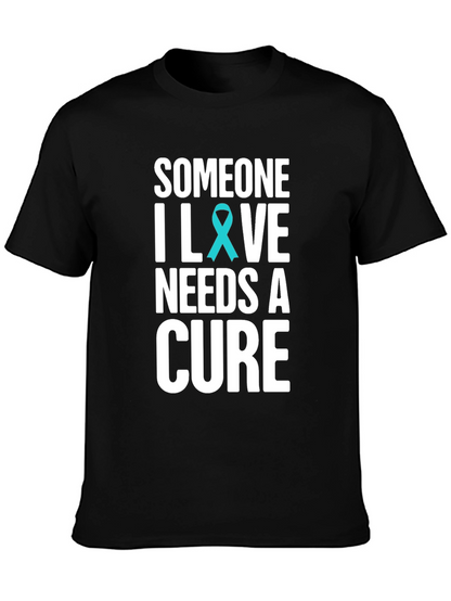Camiseta Negra Someone I Love Needs a Cure