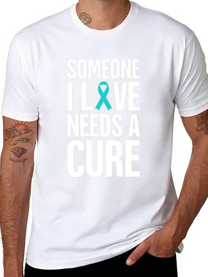 Camiseta Negra Someone I Love Needs a Cure