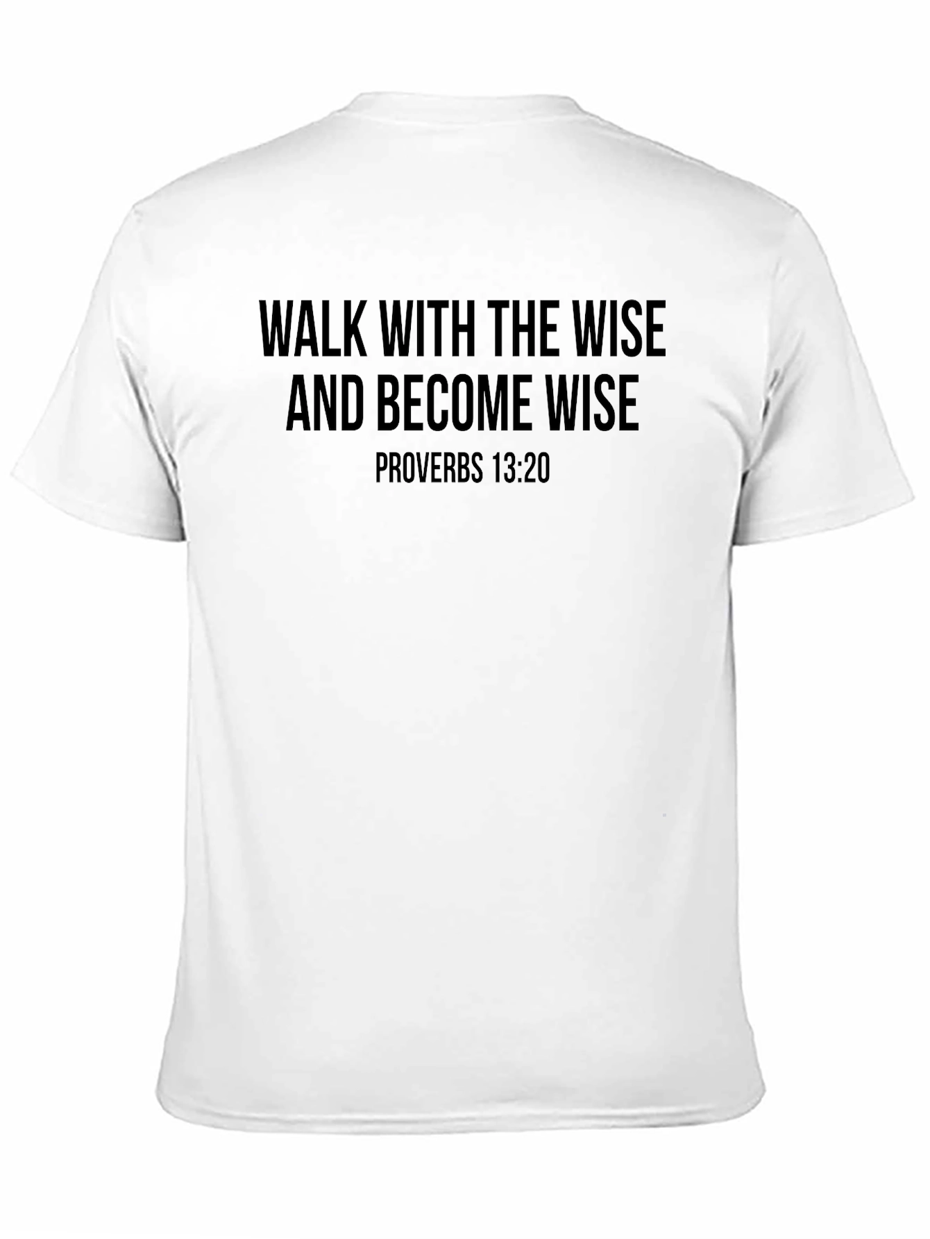 Camiseta Negra: Proverbios 13:20 - Sabiduría