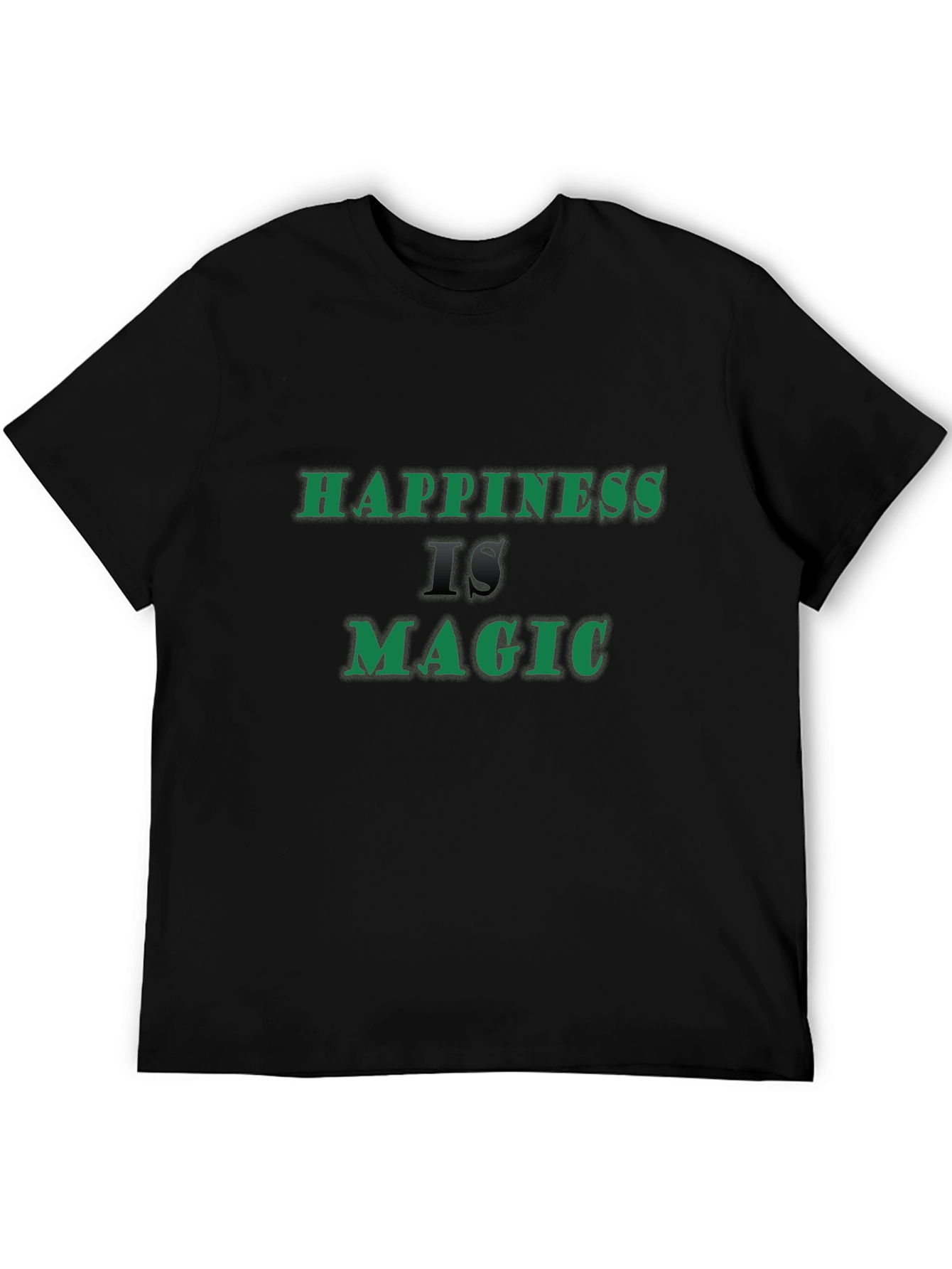Camiseta Negra La Felicidad es Magia