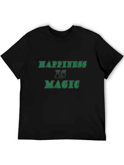 Camiseta Negra La Felicidad es Magia