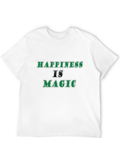 Camiseta Negra La Felicidad es Magia