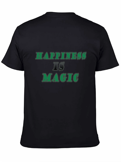Camiseta Negra La Felicidad es Magia