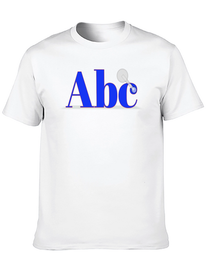 Camiseta Negra con Diseño Abc Único