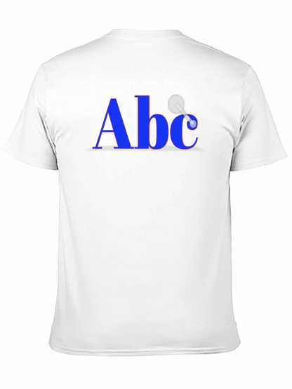 Camiseta Negra con Diseño Abc Único