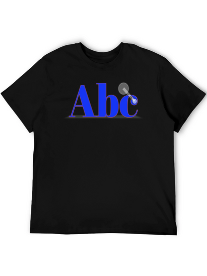 Camiseta Negra con Diseño Abc Único