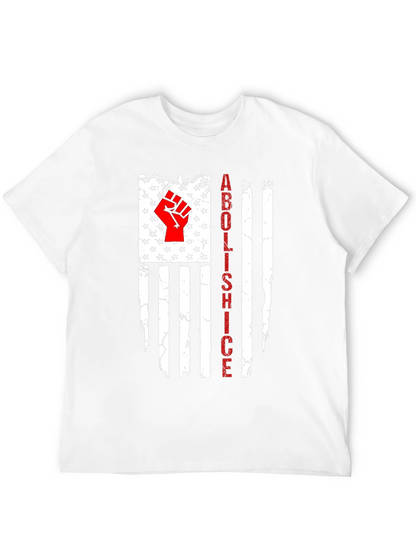 Camiseta Abolish ICE Bandera EE. UU. Impactante