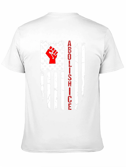 Camiseta Abolish ICE Bandera EE. UU. Impactante