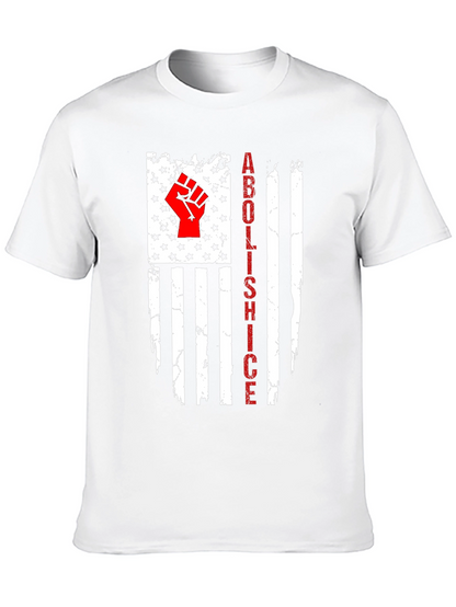 Camiseta Abolish ICE Bandera EE. UU. Impactante