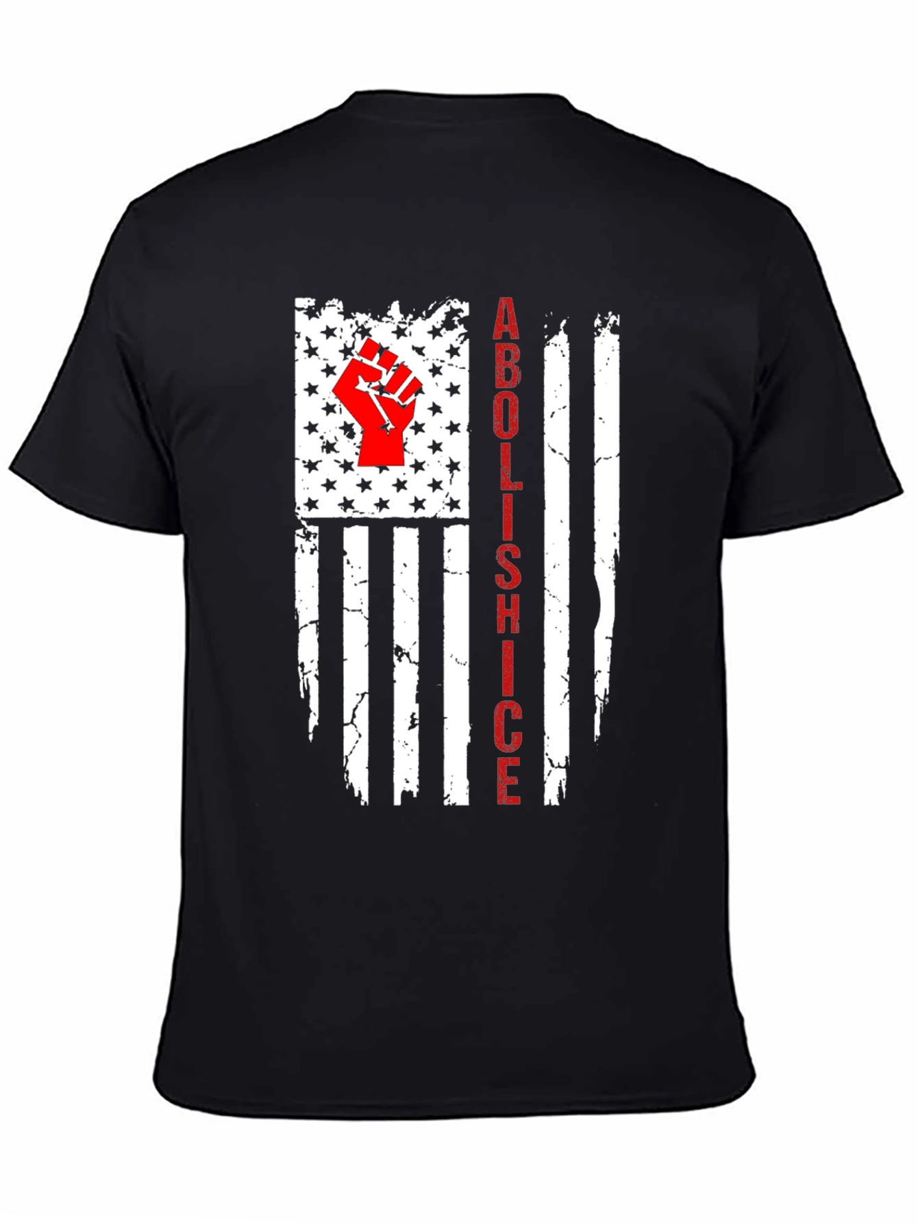 Camiseta Abolish ICE Bandera EE. UU. Impactante
