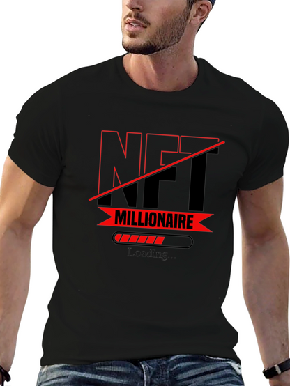 Camiseta Hombre NFT Millionaire - Estilo Casual