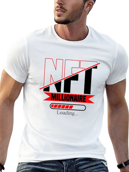 Camiseta Hombre NFT Millionaire - Estilo Casual