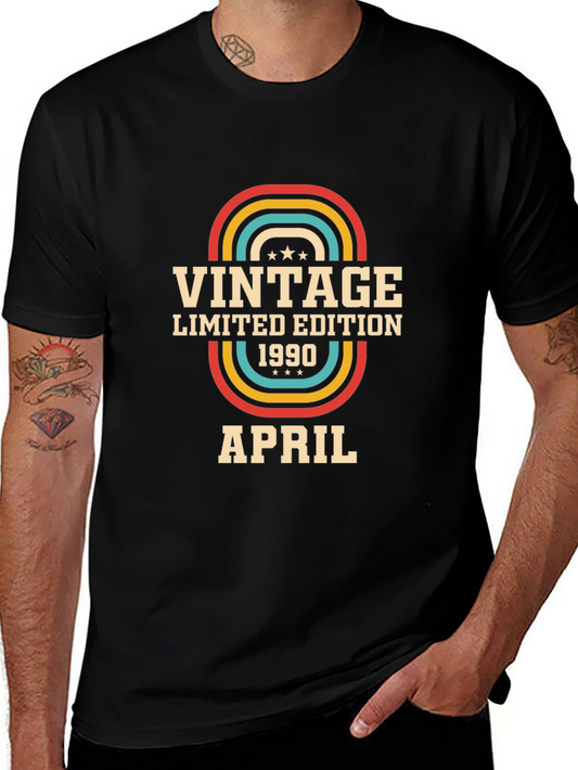 Camiseta Vintage Edición Limitada 1990 Abril