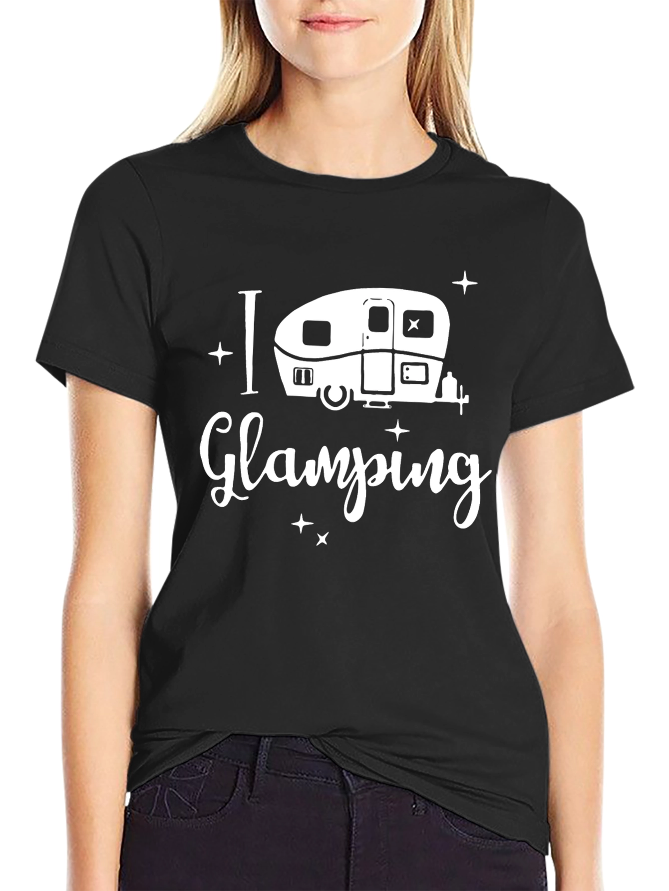Camiseta Negra I Love Glamping