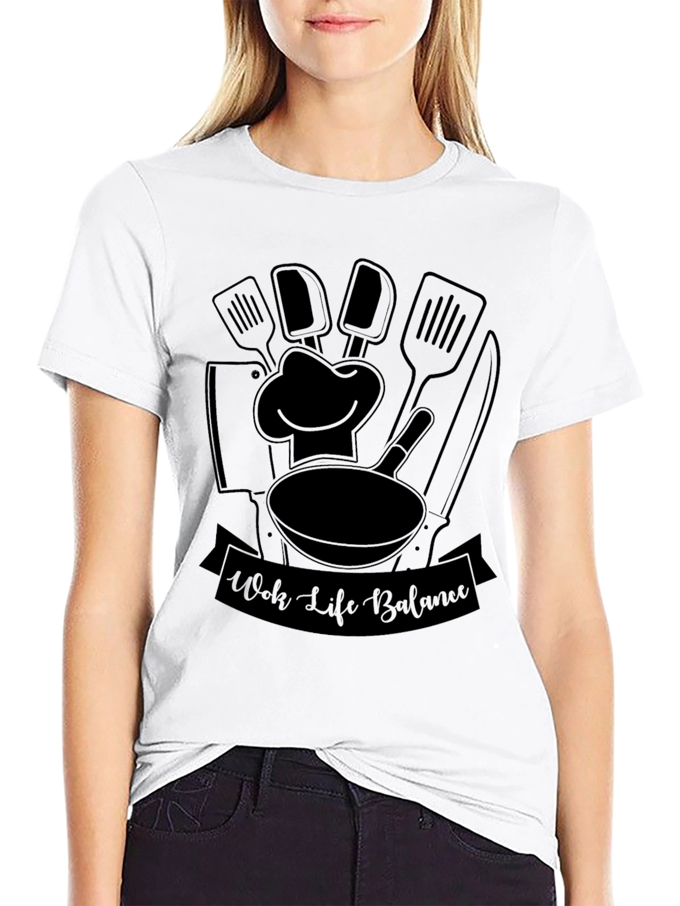 Camiseta Negra Wok Life Balance