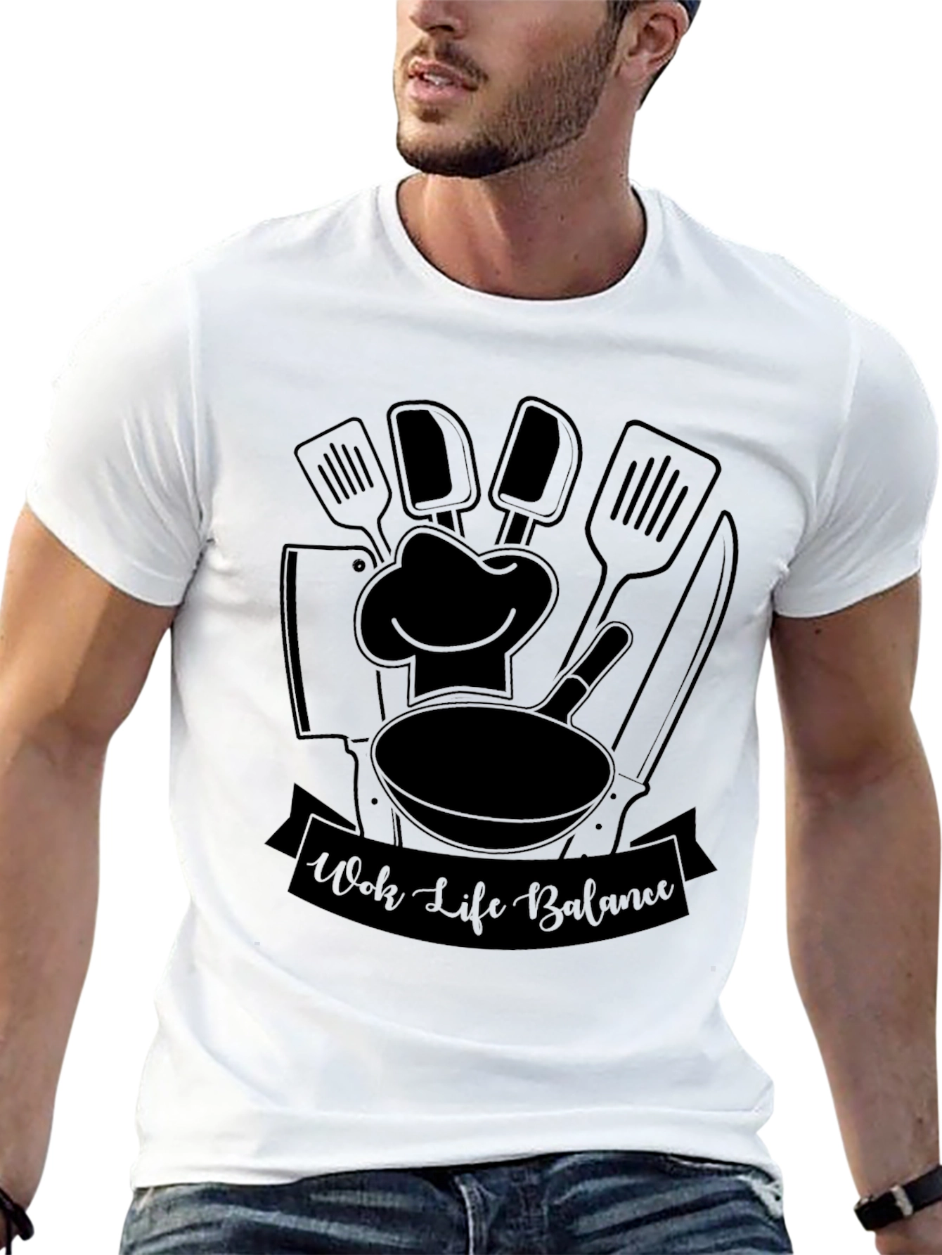 Camiseta Negra Wok Life Balance