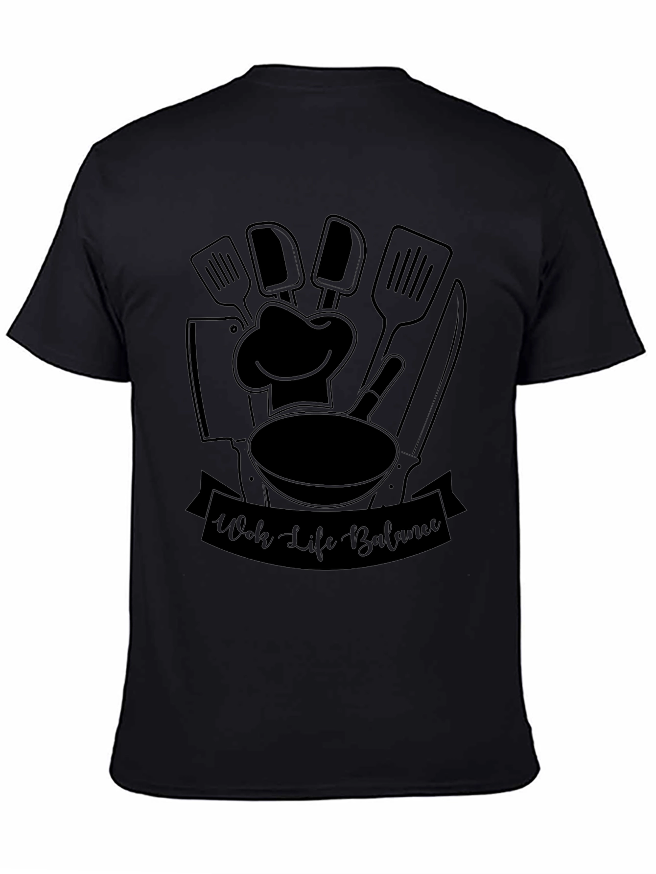 Camiseta Negra Wok Life Balance