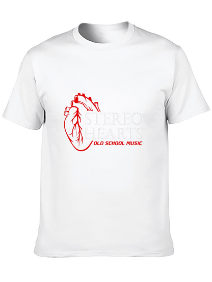 Camiseta Negra Stereo Hearts Old School Music