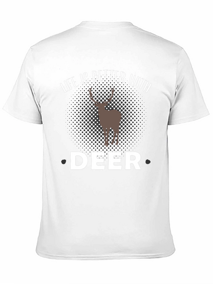 Camiseta Negra Hombre - Amante de los Ciervos