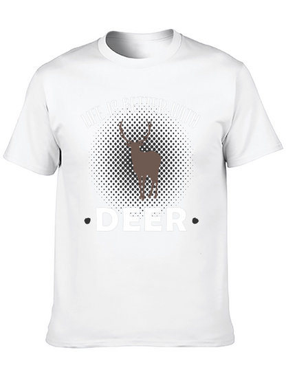 Camiseta Negra Hombre - Amante de los Ciervos