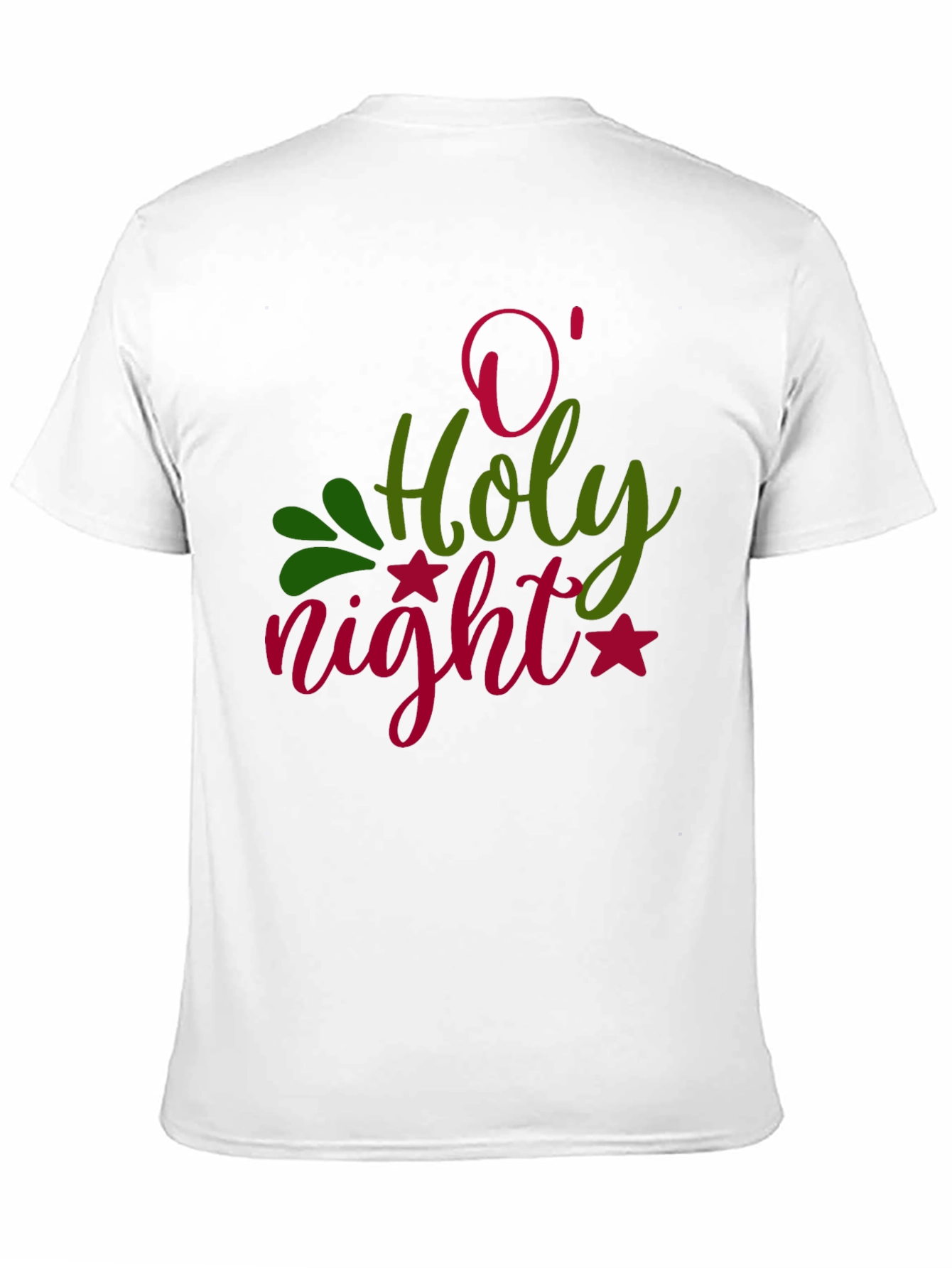 Camiseta Negra Navideña O Holy Night