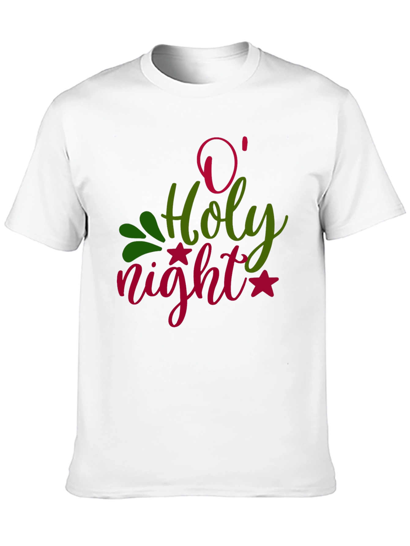 Camiseta Negra Navideña O Holy Night