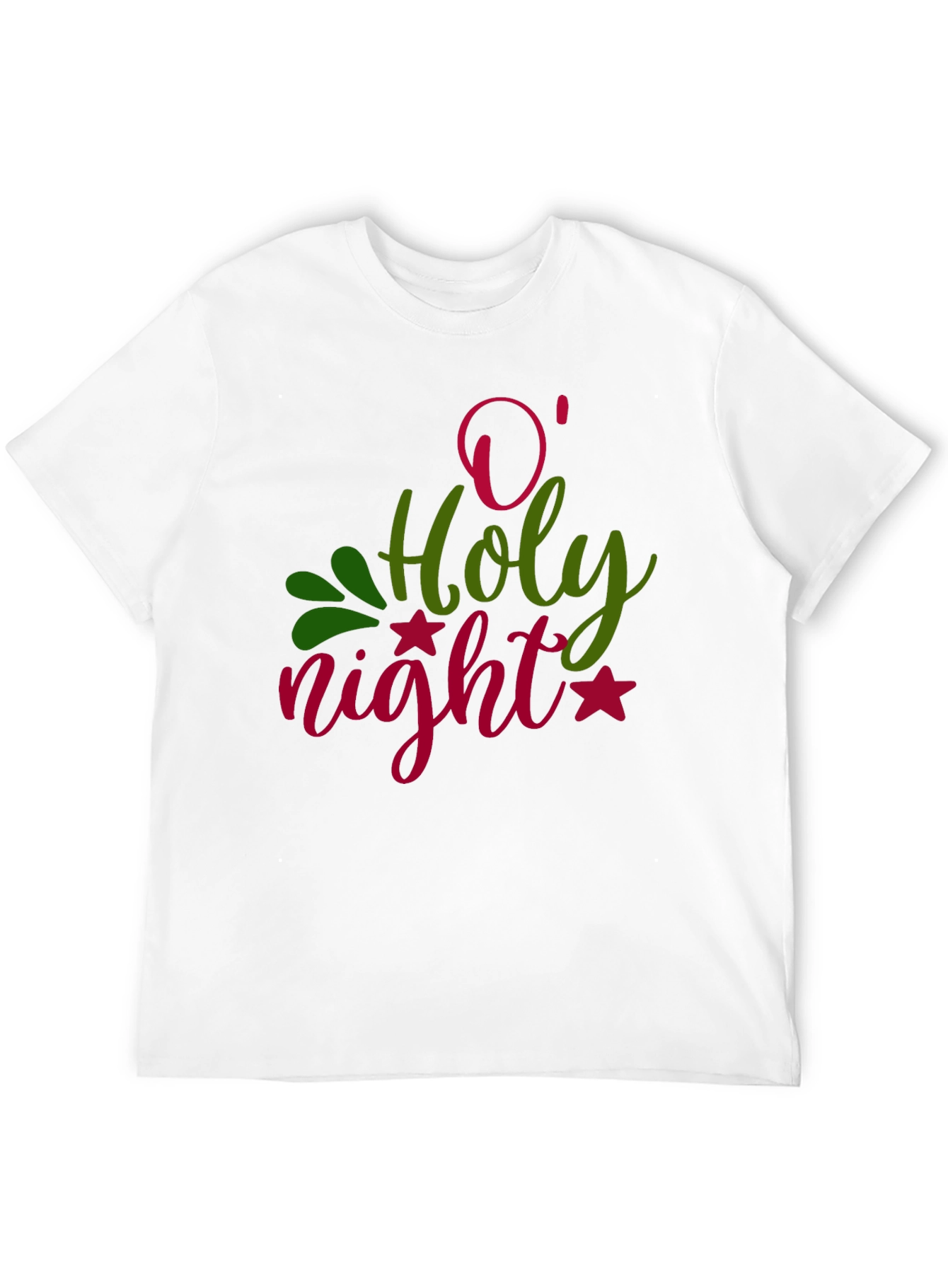 Camiseta Negra Navideña O Holy Night