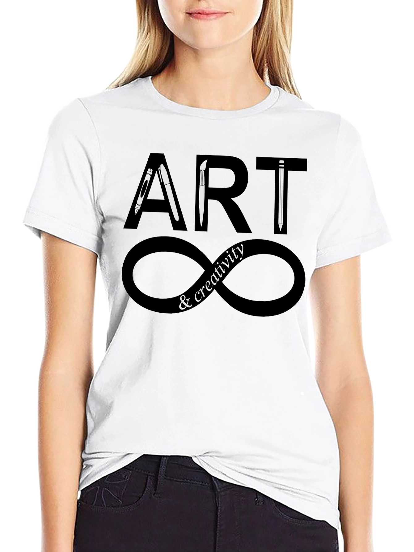 Camiseta Negra Arte y Creatividad