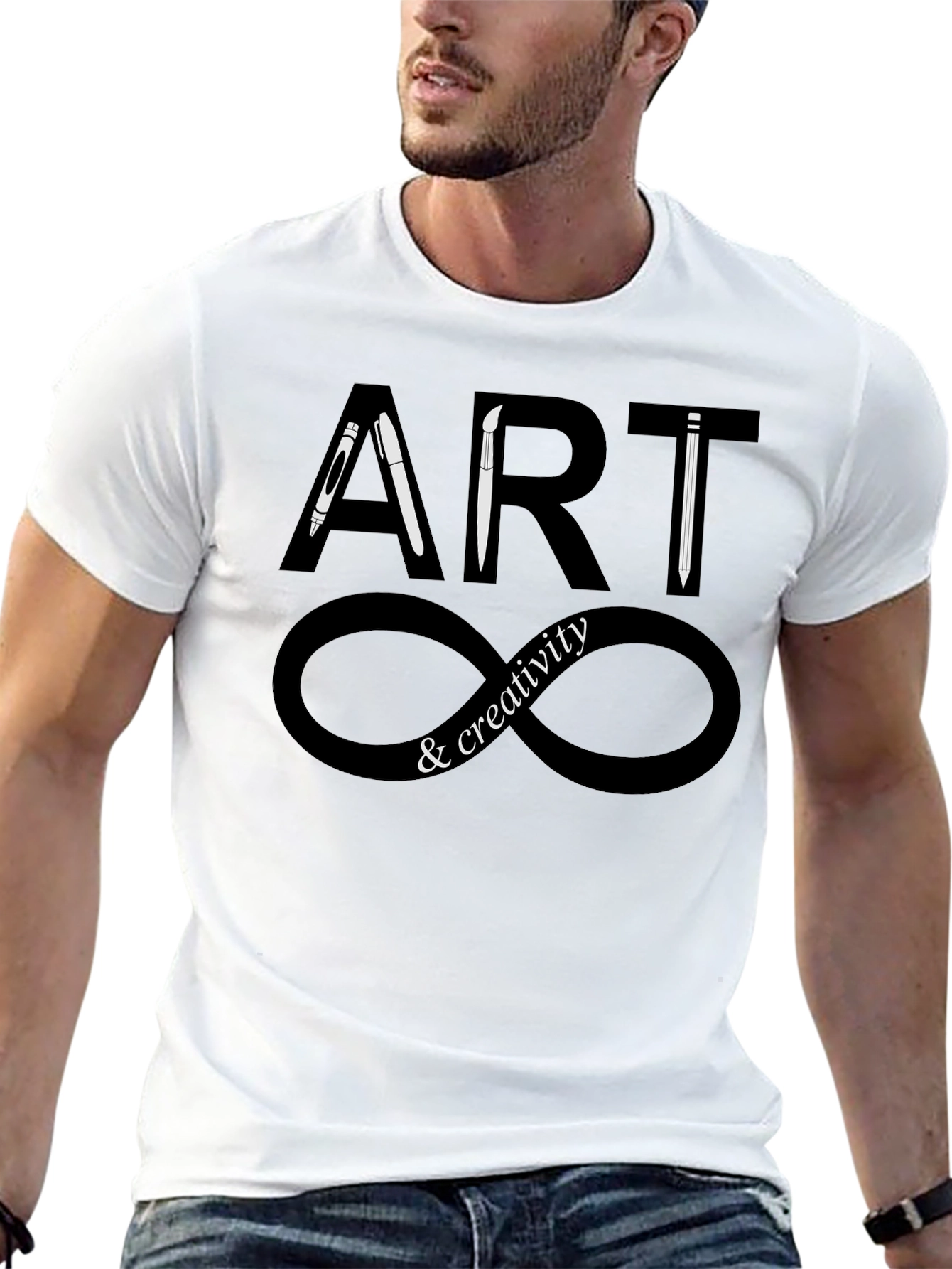 Camiseta Negra Arte y Creatividad