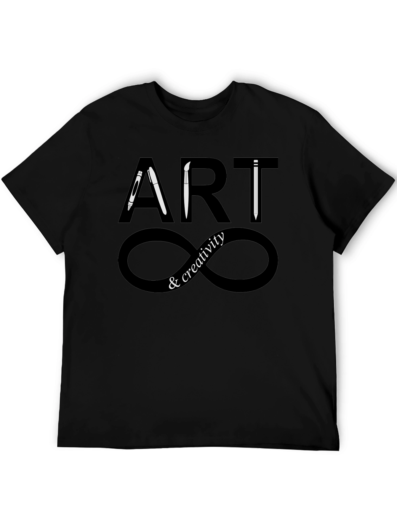 Camiseta Negra Arte y Creatividad