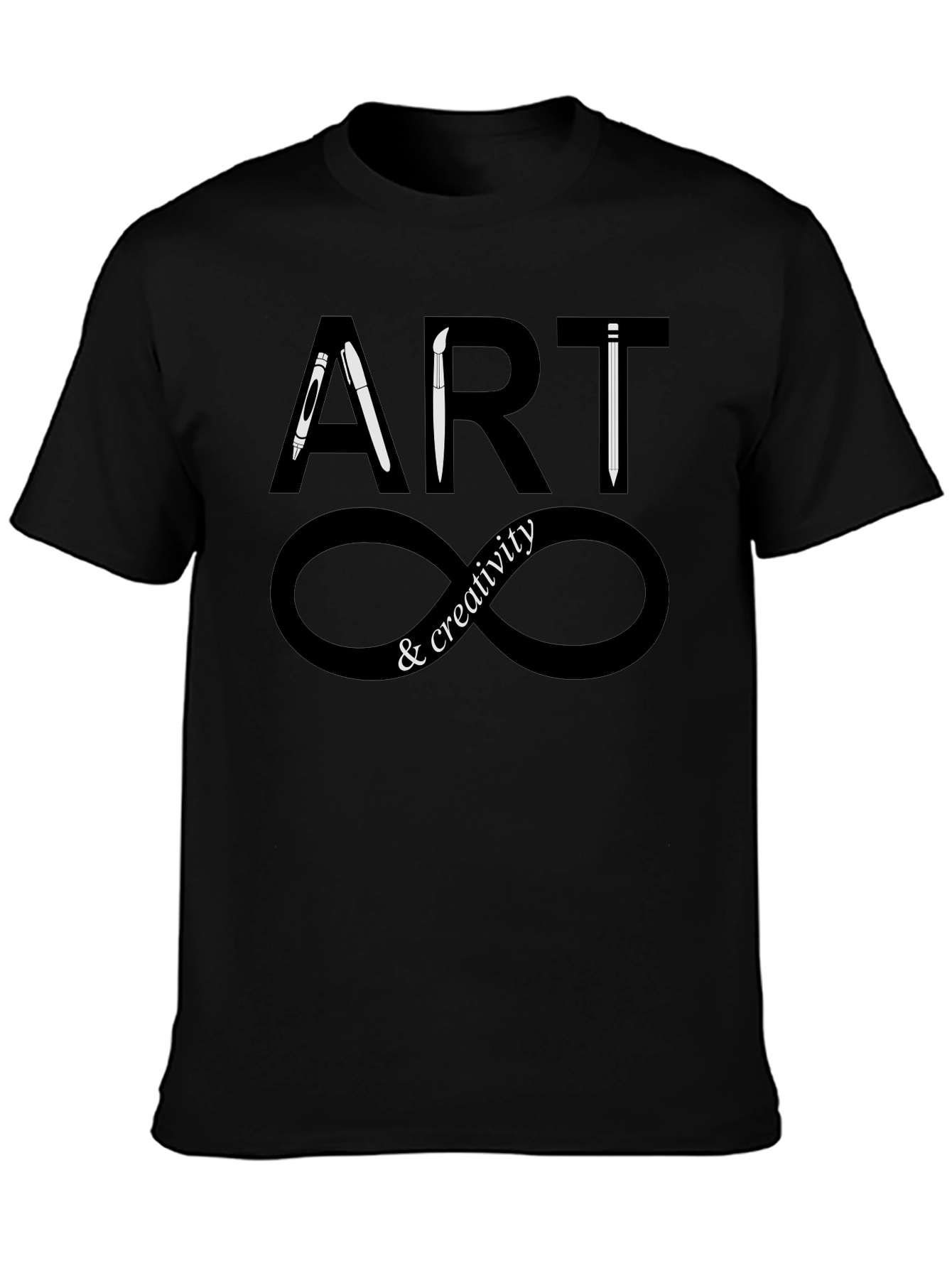 Camiseta Negra Arte y Creatividad