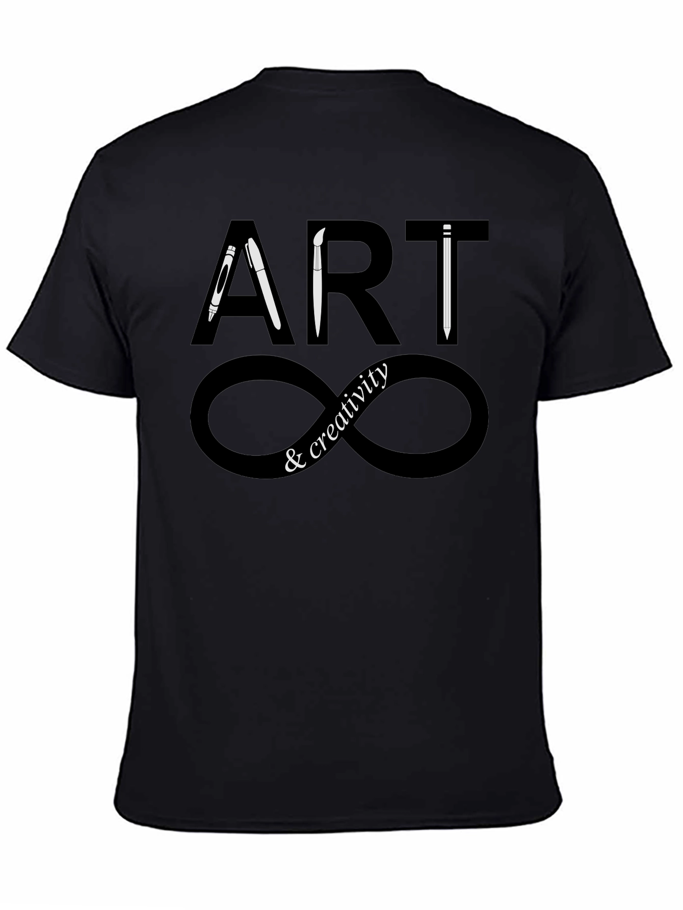 Camiseta Negra Arte y Creatividad