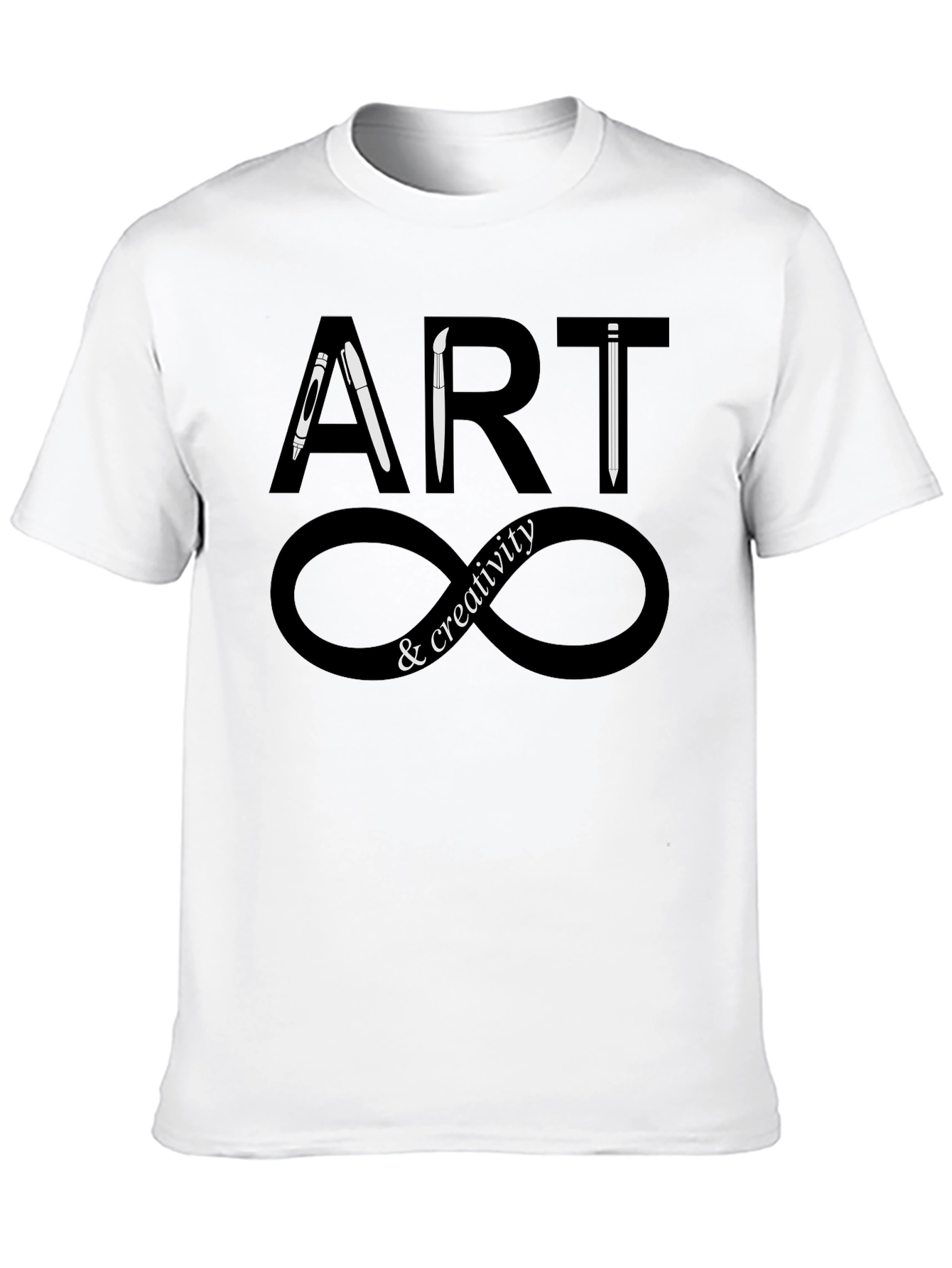 Camiseta Negra Arte y Creatividad