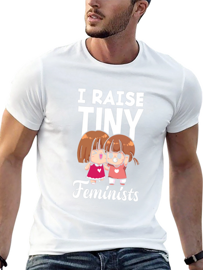 Camiseta Negra: Yo Crío Pequeñas Feministas