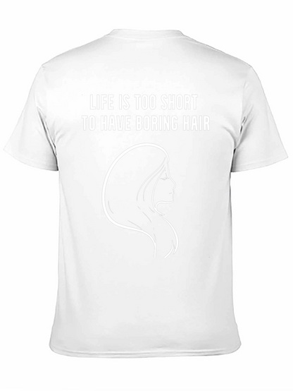 Camiseta Negra - Pelo Divertido
