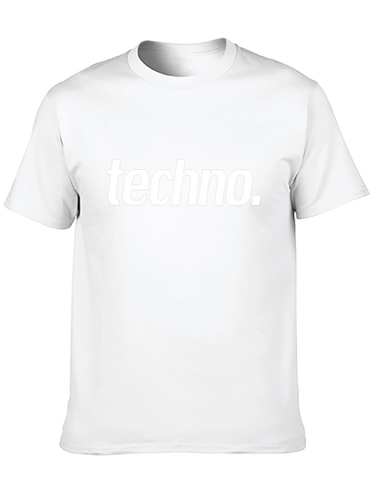 Camiseta Negra Techno. - Estilo Minimalista