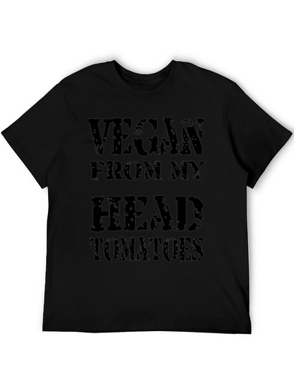 Camiseta Negra: Vegano desde la Cabeza