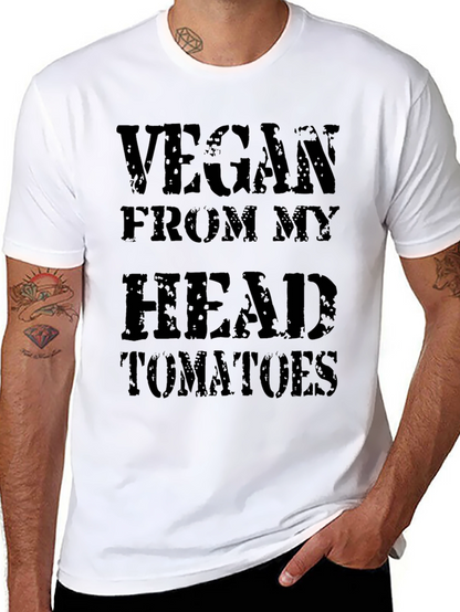 Camiseta Negra: Vegano desde la Cabeza
