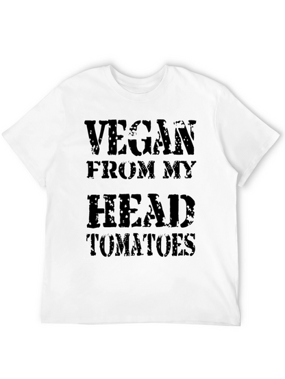 Camiseta Negra: Vegano desde la Cabeza