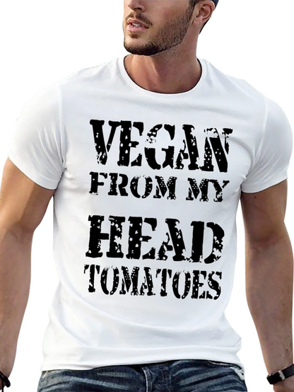 Camiseta Negra: Vegano desde la Cabeza