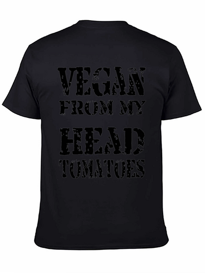 Camiseta Negra: Vegano desde la Cabeza