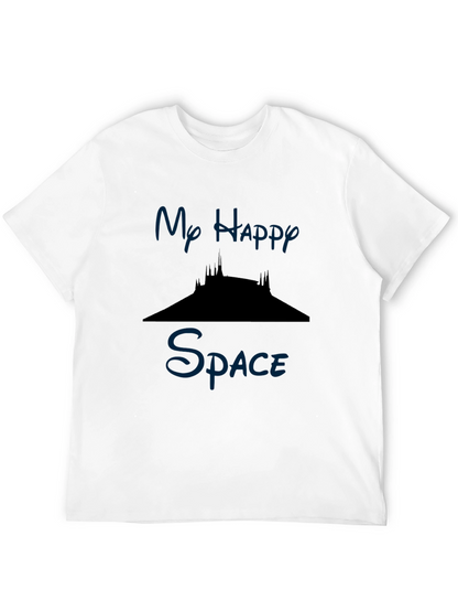 Camiseta Hombre Negra Mi Espacio Feliz